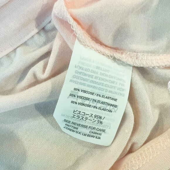 J. Crew NWT Top S Womens Pink Cinch Waist Side Tie 3/4 Sleeve Shirt Size Small - Picture 9 of 9